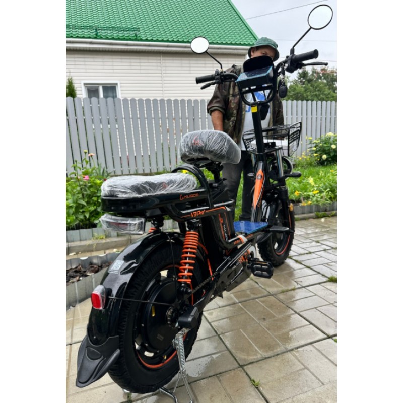 Купить  Электрокомплект 16" 1200 Вт Курьерский KG V3 PRO PLUS (21Ah) рама-сталь, тормз - гидр.Disk, съёмная Li-ion батарея 60V, 21Ah  (шт) (Кит купить с доставкой по Москве и России, цена, технические характеристики, комплектация фото  - motoserp.ru