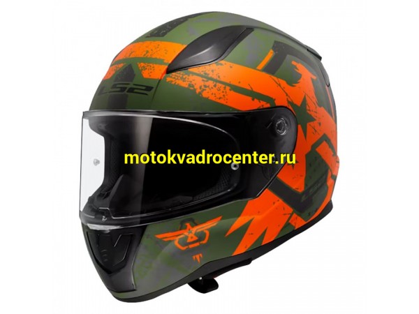Купить  Шлем закрытый LS2 FF353 RAPID 2 THUNDER BIRDS Matt Orange (L) интеграл (шт) (LS2 купить с доставкой по Москве и России, цена, технические характеристики, комплектация фото  - motoserp.ru