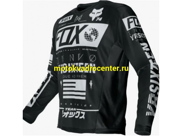 Купить  Джерси (футболка для мотокросса) V-RUS Fox 74 (черный) (S) (шт) (МотоЯ купить с доставкой по Москве и России, цена, технические характеристики, комплектация фото  - motoserp.ru