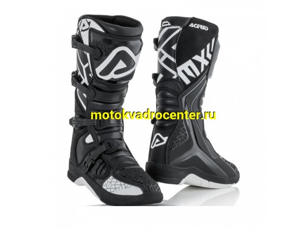 Купить  Мотоботы кросс. ACERBIS X-TEAM черный/ белый, р-р 41" (NQ) (пар) (RM 108800-3 купить с доставкой по Москве и России, цена, технические характеристики, комплектация фото  - motoserp.ru