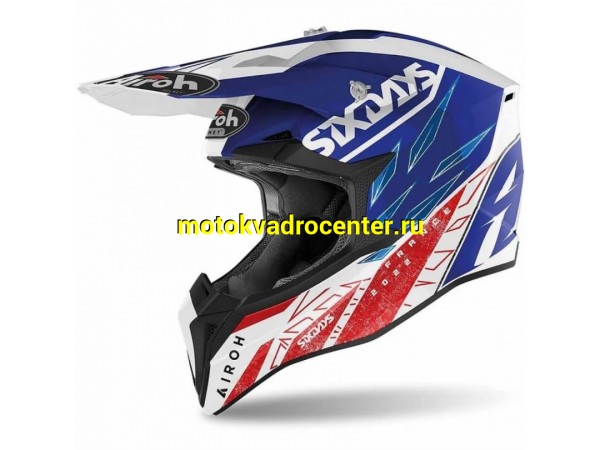 Купить  Шлем Кросс AIROH WRAAP SIXDAYS 2022 FRANCE GLOSS (XXL) (шт) (AIROH купить с доставкой по Москве и России, цена, технические характеристики, комплектация фото  - motoserp.ru