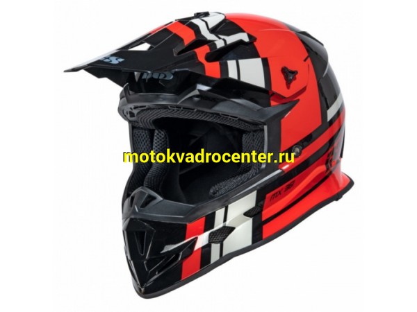 Купить  Шлем Кросс IXS 361 2.3 X12038 032 черный/красный р-р S  (шт)  (IXS X120038_032_S купить с доставкой по Москве и России, цена, технические характеристики, комплектация фото  - motoserp.ru