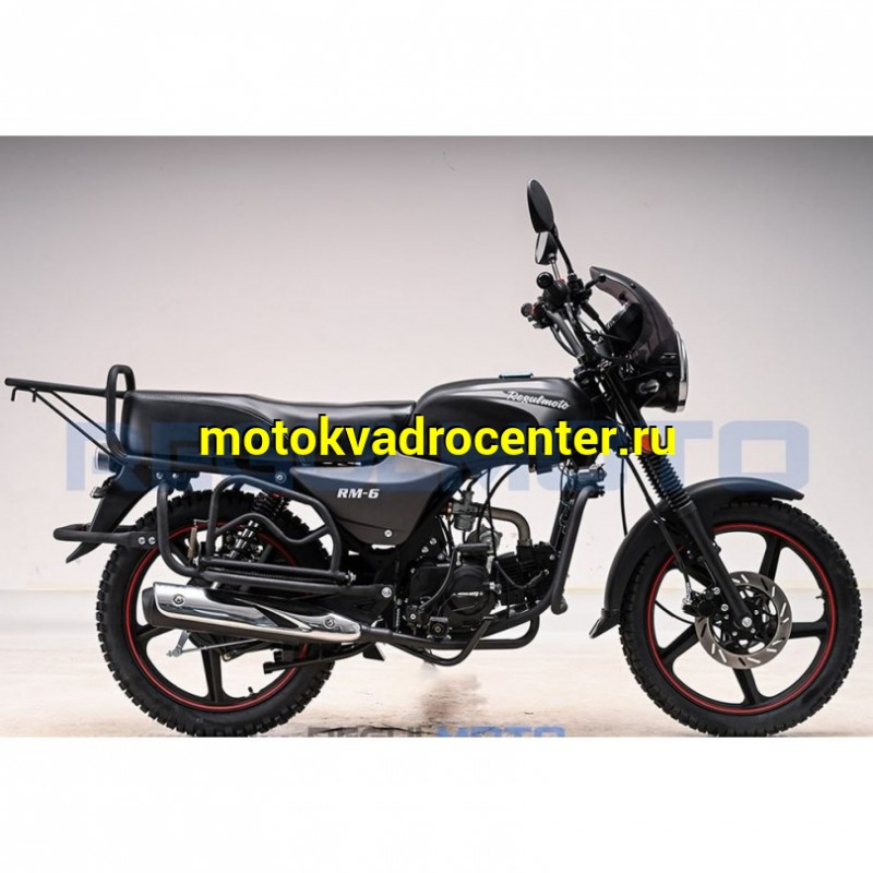Купить  Мопед Regulmoto Alpha (RM-6) Черный матовый 4Т; 50cc;  колеса  (шт) 01250 (ФОТО купить с доставкой по Москве и России, цена, технические характеристики, комплектация фото  - motoserp.ru