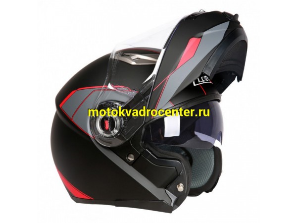 Купить  Шлем трансформер (модуляр) LS2 FF370 ЧЕРНЫЙ-КРАСНЫЙ-МАТОВЫЙ р-р. L (шт) (Кокурин купить с доставкой по Москве и России, цена, технические характеристики, комплектация фото  - motoserp.ru