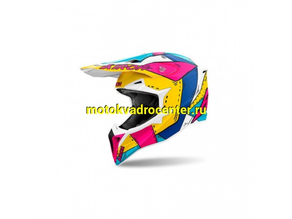 Купить  Шлем Кросс AIROH WRAAAP PAINT MATT (L) (шт) (AIROH WRAP54-L купить с доставкой по Москве и России, цена, технические характеристики, комплектация фото  - motoserp.ru