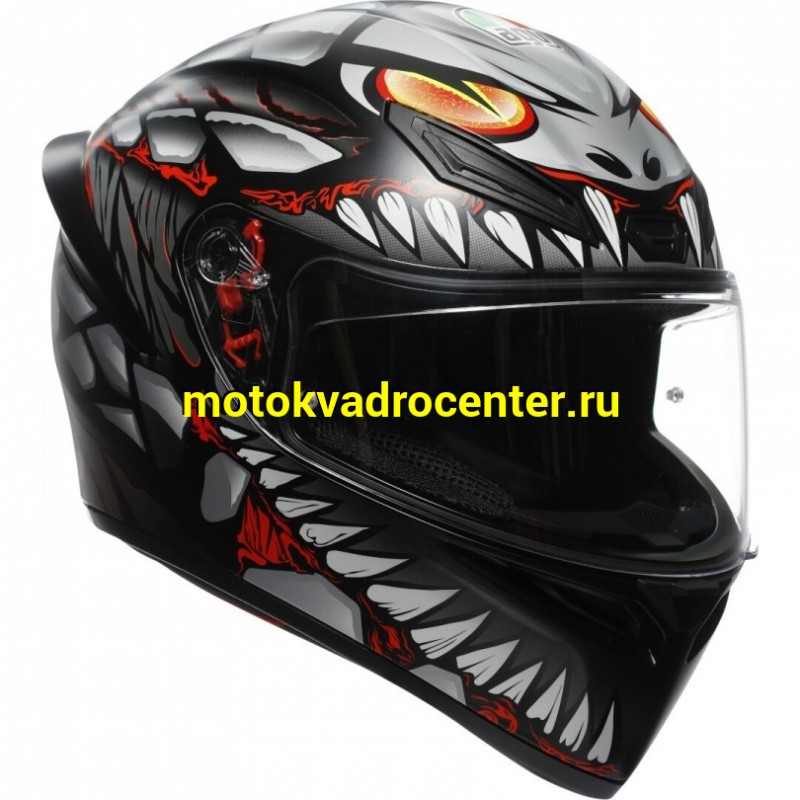 Купить  Шлем закрытый интеграл AGV K1 S E2206 Lyzard Matt Black/Grey/Red (XXL) (шт) (AGV 2118394001-044-XXL купить с доставкой по Москве и России, цена, технические характеристики, комплектация фото  - motoserp.ru