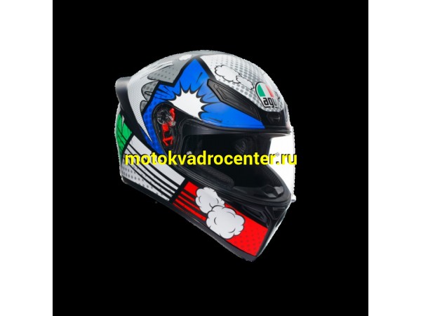 Купить  Шлем закрытый интеграл AGV K1 S E2206 Bang Matt Italy/Blue (L) (шт) (AGV 2118394001-022-L купить с доставкой по Москве и России, цена, технические характеристики, комплектация фото  - motoserp.ru
