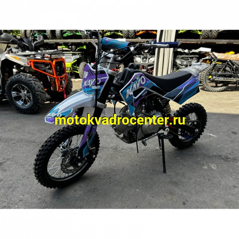 Купить  Питбайк KAYO MINI K125EM 14/12 Б/У 8,9м.ч (механ. сцепл., эл. стартер.) (шт) купить с доставкой по Москве и России, цена, технические характеристики, комплектация фото  - motoserp.ru