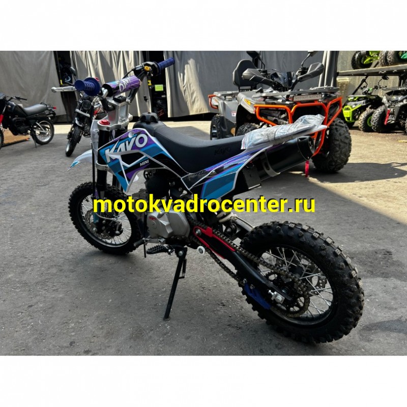 Купить  Питбайк KAYO MINI K125EM 14/12 Б/У 8,9м.ч (механ. сцепл., эл. стартер.) (шт) купить с доставкой по Москве и России, цена, технические характеристики, комплектация фото  - motoserp.ru