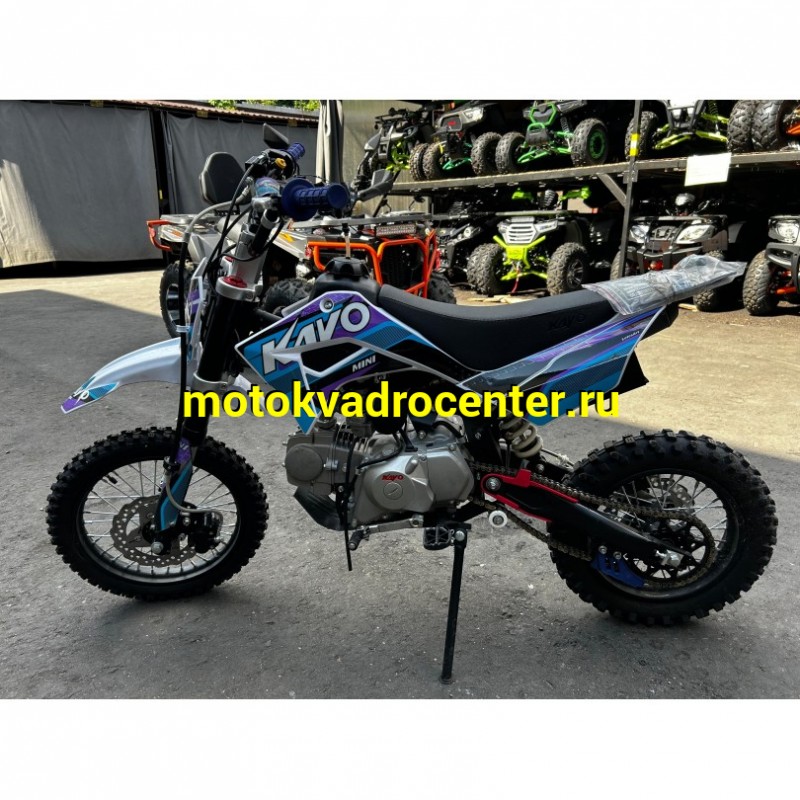 Купить  Питбайк KAYO MINI K125EM 14/12 Б/У 8,9м.ч (механ. сцепл., эл. стартер.) (шт) купить с доставкой по Москве и России, цена, технические характеристики, комплектация фото  - motoserp.ru