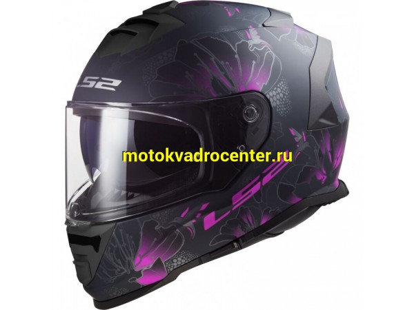 Купить  Шлем закрытый LS2 FF800 STORM II BURST Matt Black Pink (XL) интеграл (шт) (LS2 купить с доставкой по Москве и России, цена, технические характеристики, комплектация фото  - motoserp.ru