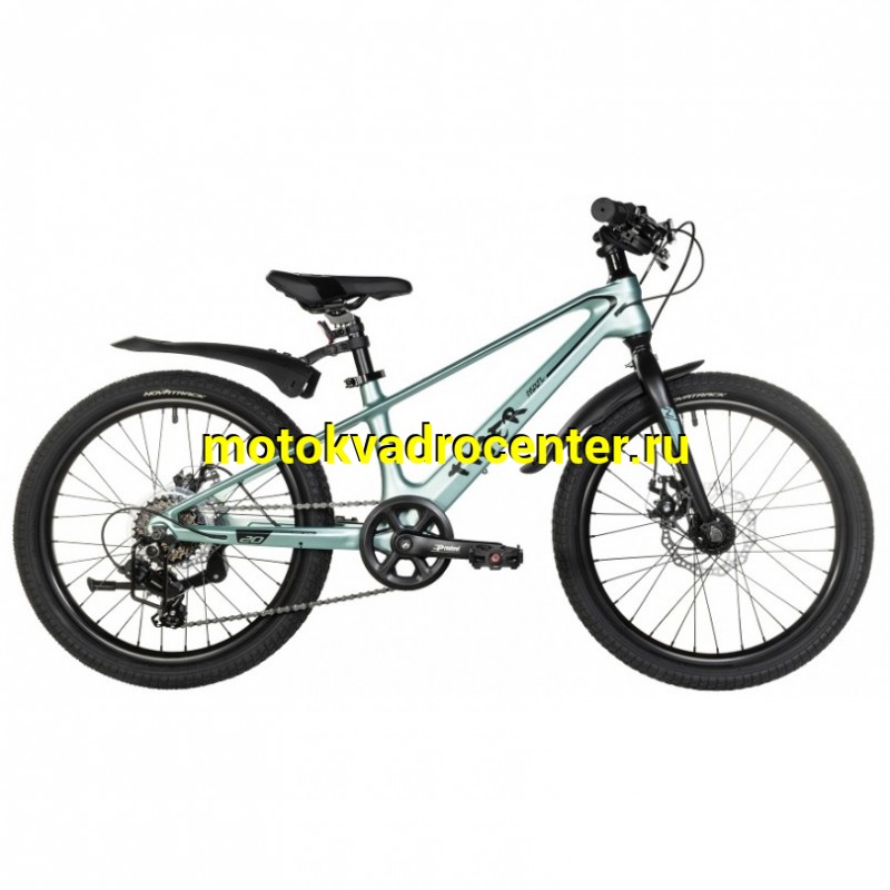 Купить  20" скоростной NOVATRACK TIGER зеленый (НОВАТРЕК ТИГР) 20"; 6ск; рама-магний; тормоз-Disk (шт) (ART (M купить с доставкой по Москве и России, цена, технические характеристики, комплектация фото  - motoserp.ru