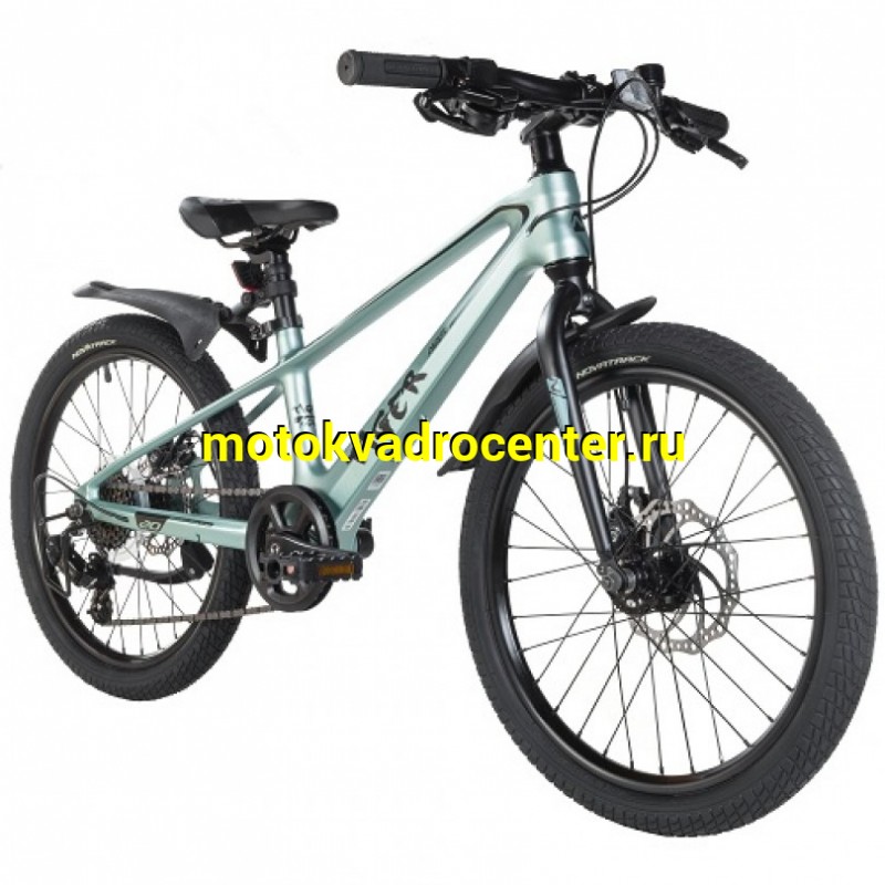 Купить  20" скоростной NOVATRACK TIGER зеленый (НОВАТРЕК ТИГР) 20"; 6ск; рама-магний; тормоз-Disk (шт) (ART (M купить с доставкой по Москве и России, цена, технические характеристики, комплектация фото  - motoserp.ru