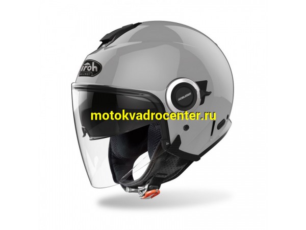 Купить  Шлем открытый  со стеклом AIROH HELIOS COLOR CONCRETE GREY GLOSS (MC) (шт) (AIROH купить с доставкой по Москве и России, цена, технические характеристики, комплектация фото  - motoserp.ru