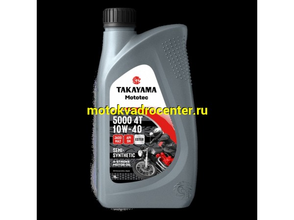 Купить  Масло Takayama Mototec 5000 10W40 4 так.п/синт.1л (шт)  (Takayama 6056099 купить с доставкой по Москве и России, цена, технические характеристики, комплектация фото  - motoserp.ru
