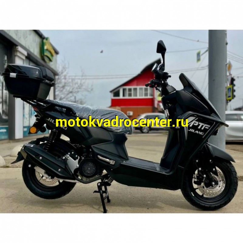 Купить  Скутер Jilang PTF 50 EFI 50cc С ДУГАМИ, 12/12&quot;, инжектор , дикс/диск, кофр, USB. держатель телефона (шт) 01500 (К-дар купить с доставкой по Москве и России, цена, технические характеристики, комплектация фото  - motoserp.ru
