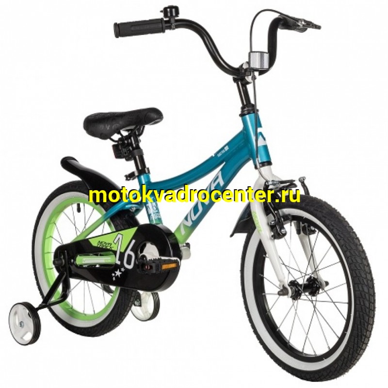 Купить  16" NOVATRACK KATRINA зеленый (НОВАТРЕК КАТРИНА) 16"; 1ск ; рама-алюм; тормоз-V-Brake (шт) (ART (M купить с доставкой по Москве и России, цена, технические характеристики, комплектация фото  - motoserp.ru