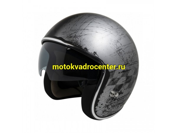 Купить  Шлем открытый  со стеклом IXS 77 2.5 X10064 M93 JET HELMET цвет черный р-р S (шт) (IXS X10064_M93_S купить с доставкой по Москве и России, цена, технические характеристики, комплектация фото  - motoserp.ru
