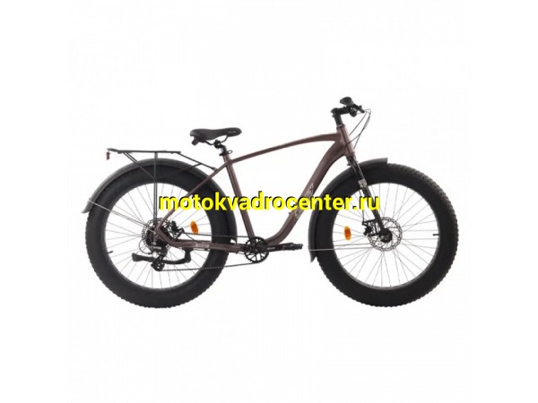 Купить  26" FAT TECH TEAM FLEX коричневый (20) (Тач Тим Флекс) 26"; 8ск; рама-алюминий; тормоз-Disk; вилка-стальная (шт) (ART (M купить с доставкой по Москве и России, цена, технические характеристики, комплектация фото  - motoserp.ru