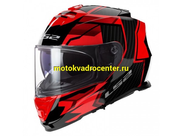 Купить  Шлем закрытый LS2 FF800 STORM II TRACKER Black Red (L) интеграл (шт) (LS2 купить с доставкой по Москве и России, цена, технические характеристики, комплектация фото  - motoserp.ru