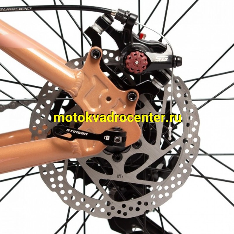 Купить  27.5" STINGER LAGUNA коричневый (16”) (СТИНГЕР ЛАГУНА) 27,5”; горный; ск; рама-алюминий; тормоз-Disk (шт) (ART  купить с доставкой по Москве и России, цена, технические характеристики, комплектация фото  - motoserp.ru