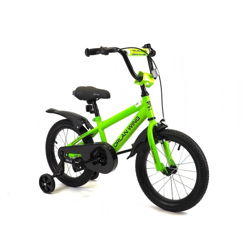 Купить  16" ORLAN WING NICE зеленый (орлан винг найс) 16"; 1ск; рама-сталь; тормоз-V-Brake (шт) (ART1 купить с доставкой по Москве и России, цена, технические характеристики, комплектация фото  - motoserp.ru