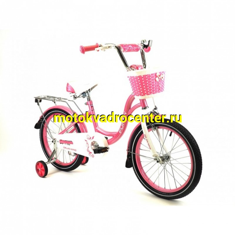 Купить  16" ORLAN WING FUNNY розовый (Орлан Винг Фунни) 16"; 1ск; рама-сталь; тормоз-V-brake (шт) (ART (M купить с доставкой по Москве и России, цена, технические характеристики, комплектация фото  - motoserp.ru