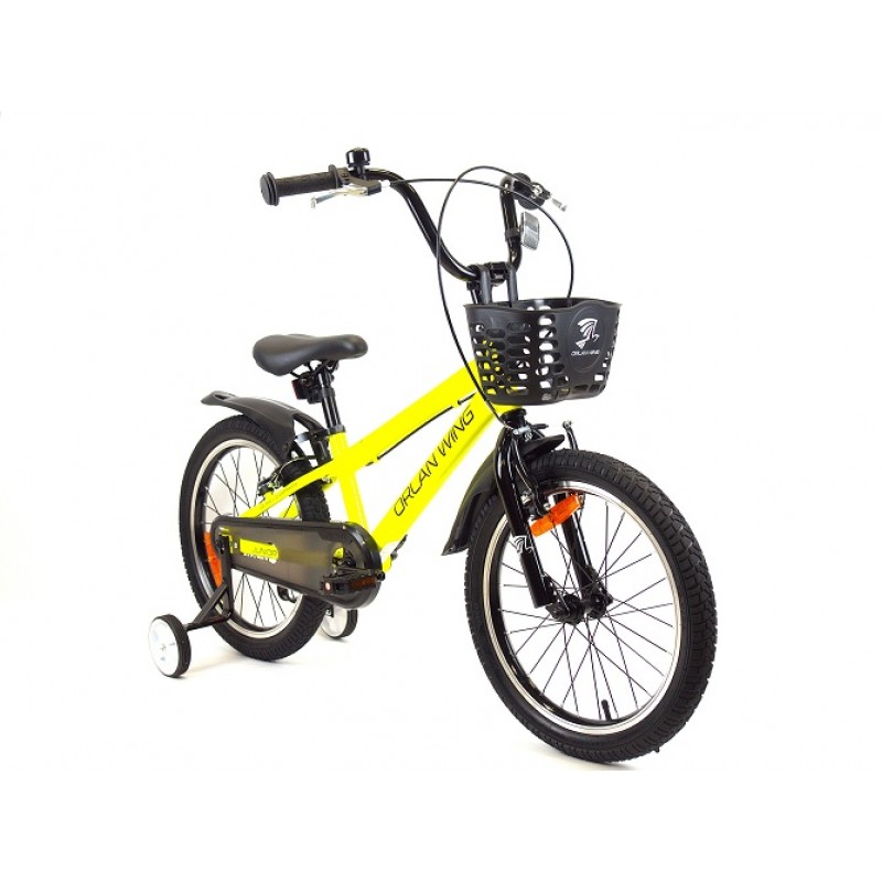 Купить  18" ORLAN WING JUNIOR желтый (Орлан Винг Джуниор) 18"; 1ск; рама-сталь; тормоз-V-brake (шт) (ART купить с доставкой по Москве и России, цена, технические характеристики, комплектация фото  - motoserp.ru