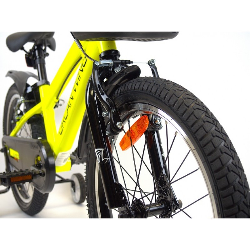 Купить  18" ORLAN WING JUNIOR желтый (Орлан Винг Джуниор) 18"; 1ск; рама-сталь; тормоз-V-brake (шт) (ART купить с доставкой по Москве и России, цена, технические характеристики, комплектация фото  - motoserp.ru