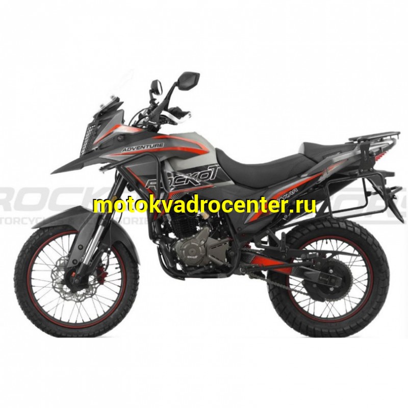 Купить  Мотоцикл внедорожный ROCKOT DAKAR ADVENTURE 2.0 (ЭПТС)  (Серый/Красный) Тур-эндуро (шт) (ROCKOT (ФОТО купить с доставкой по Москве и России, цена, технические характеристики, комплектация фото  - motoserp.ru