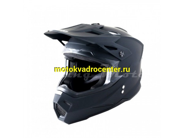 Купить  Шлем Кросс Ataki JK801 Solid черный матовый  р-р S 1150гр (шт) (SM 880-3482 купить с доставкой по Москве и России, цена, технические характеристики, комплектация фото  - motoserp.ru
