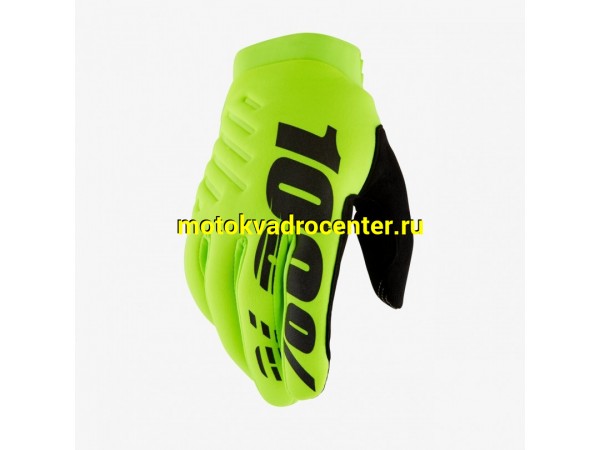 Купить  Перчатки 100% Brisker Youth Glove - подростковые (FluoYellow/Black L (10004-00010) 2025 (пар) (Fox УТ-00022261 купить с доставкой по Москве и России, цена, технические характеристики, комплектация фото  - motoserp.ru