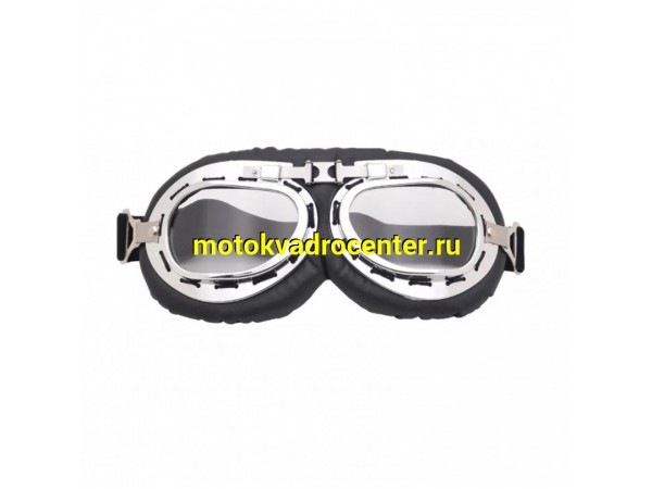Купить  Очки мото в стиле ретро черный/серебряный (шт) (O-N купить с доставкой по Москве и России, цена, технические характеристики, комплектация фото  - motoserp.ru