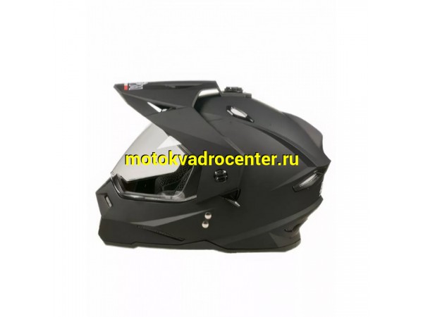Купить  Шлем Кросс AIM JK802S (мотард) Black Matt (черный матовый) (XL) (шт) (AIM 802-008-XL купить с доставкой по Москве и России, цена, технические характеристики, комплектация фото  - motoserp.ru
