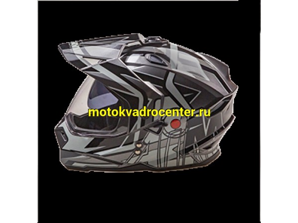 Купить  Шлем Кросс AIM JK802S (мотард) Black/Grey/White (черный, серый, белый) (XS) (шт) (AIM 802-024-XS купить с доставкой по Москве и России, цена, технические характеристики, комплектация фото  - motoserp.ru