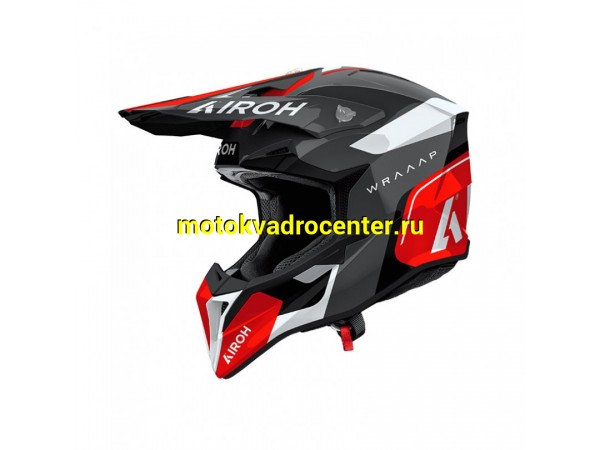 Купить  Шлем Кросс AIROH WRAAAP CONQUER RED GLOSS (XXL) (шт) (AIROH WRAC55-XXL купить с доставкой по Москве и России, цена, технические характеристики, комплектация фото  - motoserp.ru