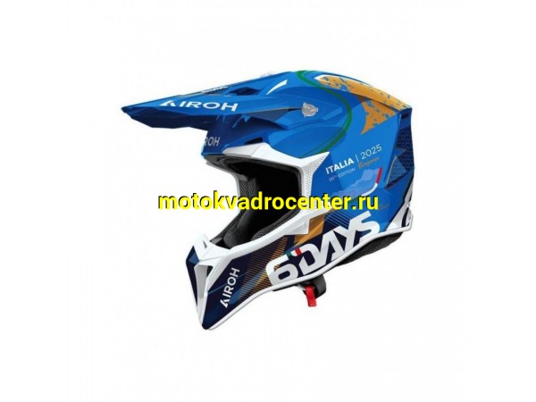 Купить  Шлем Кросс AIROH WRAAAP 6DAYS ITALY 2025 (M) (шт) (AIROH WRASDIT25-M купить с доставкой по Москве и России, цена, технические характеристики, комплектация фото  - motoserp.ru