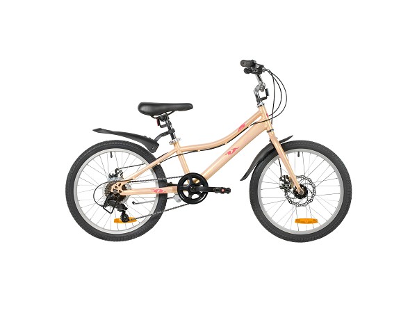 Купить  20" скоростной FOXX JASMINE бежевый (11") (фокс жасмин) 20"; 6ск; рама-сталь; тормоз-Disk (шт) (ART купить с доставкой по Москве и России, цена, технические характеристики, комплектация фото  - motoserp.ru