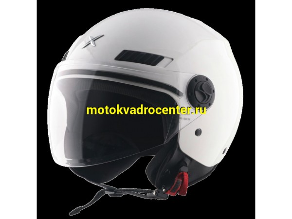 Купить  Шлем открытый  со стеклом AXOR KIOTO SOLID, цвет белый (S) (шт) (Bajaj AXR-KIO-SLD-W-E купить с доставкой по Москве и России, цена, технические характеристики, комплектация фото  - motoserp.ru