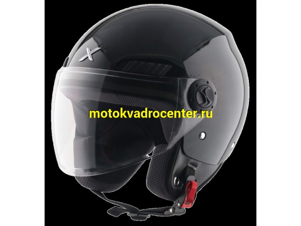 Купить  Шлем открытый  со стеклом AXOR KIOTO SOLID, цвет черный (S) (шт) (Bajaj AXR-KIO-SLD-K-E купить с доставкой по Москве и России, цена, технические характеристики, комплектация фото  - motoserp.ru