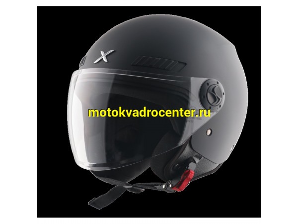 Купить  Шлем открытый  со стеклом AXOR KIOTO SOLID, цвет черный матовый (S) (шт) (Bajaj AXR-KIO-SLD-DK-E купить с доставкой по Москве и России, цена, технические характеристики, комплектация фото  - motoserp.ru