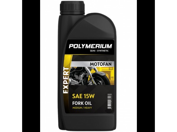Купить  Масло POLYMERIUM MOTOFAN FORK OIL EXPERT&nbsp;MEDIUM/HEAVY 15W 1L п/синт (вилочное гидравлическое масло) (шт) (plmmffoe151 купить с доставкой по Москве и России, цена, технические характеристики, комплектация фото  - motoserp.ru
