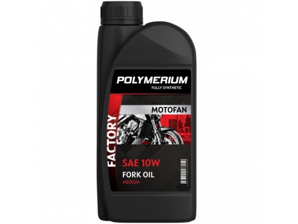 Купить  Масло POLYMERIUM MOTOFAN FORK OIL FACTORY&nbsp;MEDIUM 10W 1L синт (вилочное гидравлическое масло) (шт) (plmmffof101 купить с доставкой по Москве и России, цена, технические характеристики, комплектация фото  - motoserp.ru