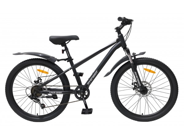 Купить  24" AVENGER C242D черный (13") (ЕВЕНЖЕР С242Д ) 24"; 6ск; рама-сталь; тормоз-Disk (шт) (ART  купить с доставкой по Москве и России, цена, технические характеристики, комплектация фото  - motoserp.ru