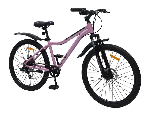 Купить  26" AVENGER А261DW розовый (15") (ЕВЕНЖЕР А261ДВ ) 26"; 6ск; рама-алюм; тормоз-Disk (шт) (ART купить с доставкой по Москве и России, цена, технические характеристики, комплектация фото  - motoserp.ru