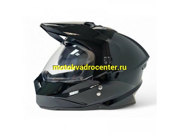 Купить  Шлем Кросс AIM JK802S (мотард) Black Glossy (черный глянцевый) (XXXL) (шт) (AIM 802-001-XXXL купить с доставкой по Москве и России, цена, технические характеристики, комплектация фото  - motoserp.ru