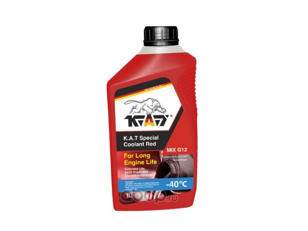 Купить  Антифриз K.A.T. Special Coolant Red MIX G12 Красный (шт) (KAT CL200205 купить с доставкой по Москве и России, цена, технические характеристики, комплектация фото  - motoserp.ru