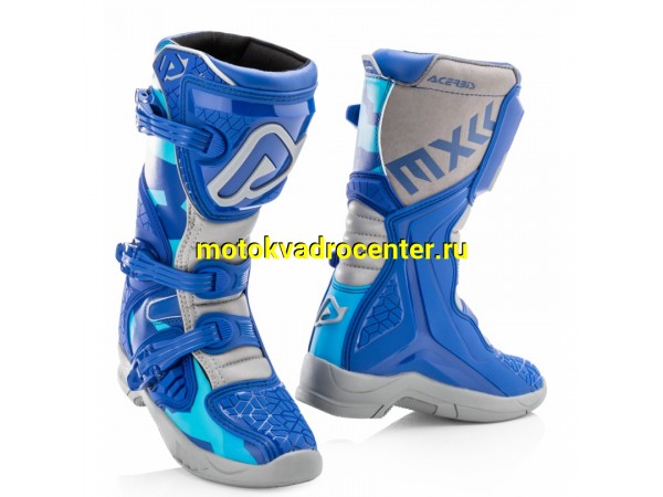 Купить  Мотоботы кросс. ACERBIS X-TEAM JR Blue/Grey , р-р 34" (NQ) (пар) (0 купить с доставкой по Москве и России, цена, технические характеристики, комплектация фото  - motoserp.ru