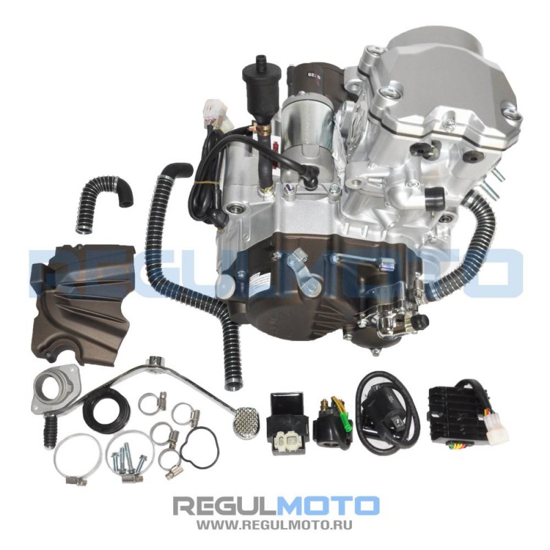 Купить  Двигатель  в сб. 300cc 174MN-5A ZS (NB300) 4Т, вод. охл., электростартер, 6 передач (шт) (Техмаркет zsnb3006BOX-0098 купить с доставкой по Москве и России, цена, технические характеристики, комплектация фото  - motoserp.ru