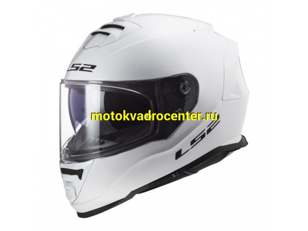 Купить  Шлем закрытый LS2 FF800 STORM II SOLID Gloss White (M) интеграл (шт) (LS2 купить с доставкой по Москве и России, цена, технические характеристики, комплектация фото  - motoserp.ru